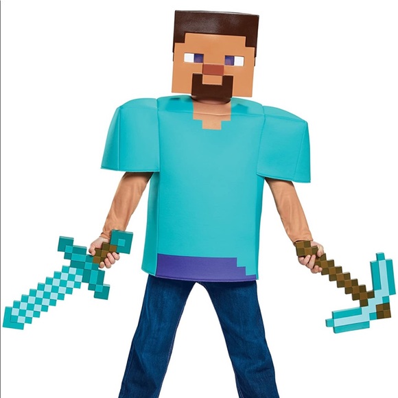 MINECRAFT Classic Steve Costume - Picture 6 of 6